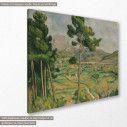 Canvas print Viaduct of the Arc river valley, Cezanne P., side