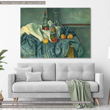 Canvas print The peppermint bottle, Cezanne P.