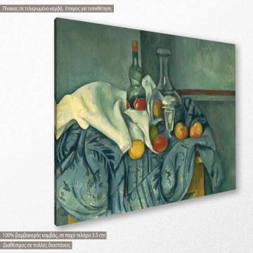 Canvas print The peppermint bottle Cezanne P. Framed canvas View 1 2