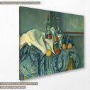 Canvas print The peppermint bottle, Cezanne P., side