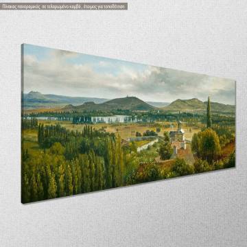 Canvas print Panoramic view of the Ile de France Rousseau T. reproduction Framed canvas View 1 2