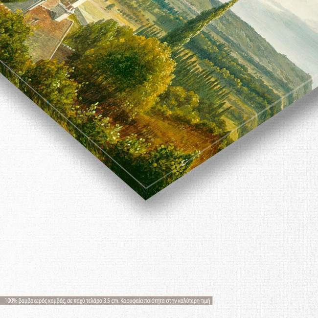 Panoramic view of the Ile de France by T. Rousseau, αντίγραφο - αναπαραγωγή πινακα σε καμβά