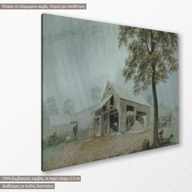 Rainstorm by G. Harvey, αντίγραφο - αναπαραγωγή πίνακα σε καμβά, κοντινό