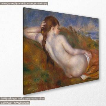 Πίνακας ζωγραφικής Reclining nude, Renoir P. A., αντίγραφο σε καμβά 2