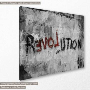 Canvas print R.love.ution Framed canvas View 1 2