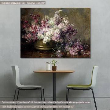 Canvas print Schale mit blumen, Egner M.