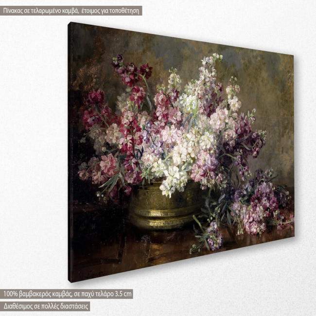 Canvas print Schale mit blumen, Egner M., side