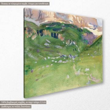 Canvas print Sellar Alp, Dolomites, Sargent J. S. 2