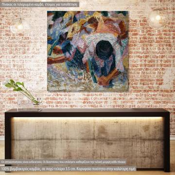 Canvas print The street pavers, Boccioni U.