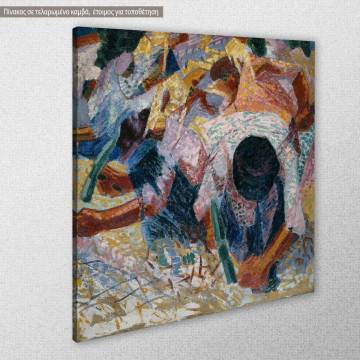 Canvas print The street pavers, Boccioni U. 2