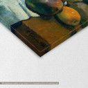 Canvas print Still Life with teapot and fruit, Gauguin P., detail