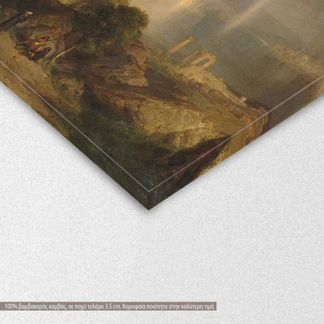  Canvas print The Aegean sea, Church F. E., detail