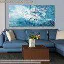Canvas print Blue panorama, panoramic