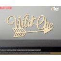 Wild one  wooden word with arrow
