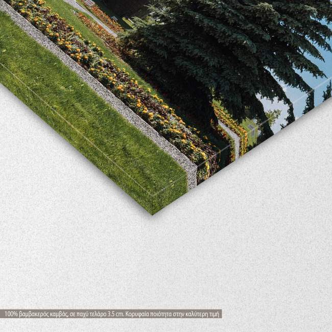 Canvas print Medieval castle in gothic style, detail