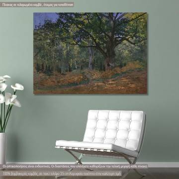 Πίνακας ζωγραφικής The Bodmer oak, Monet, αντίγραφο σε καμβά