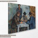 Canvas print The card players, Cezanne P., side