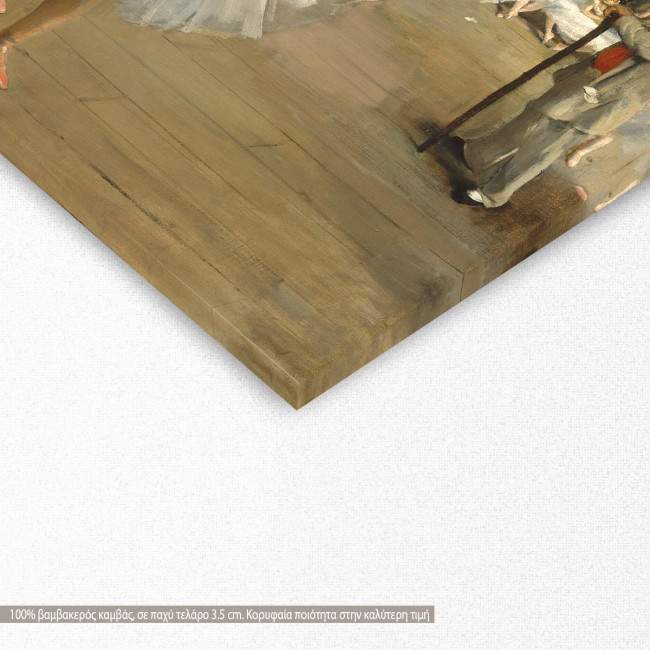 Canvas print The dance class I, by E. Degas, reproduction