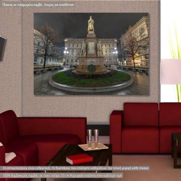 Canvas print Leonardo da Vinci, Milan, Italy