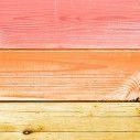 Room divider Rainbow painted wood planks