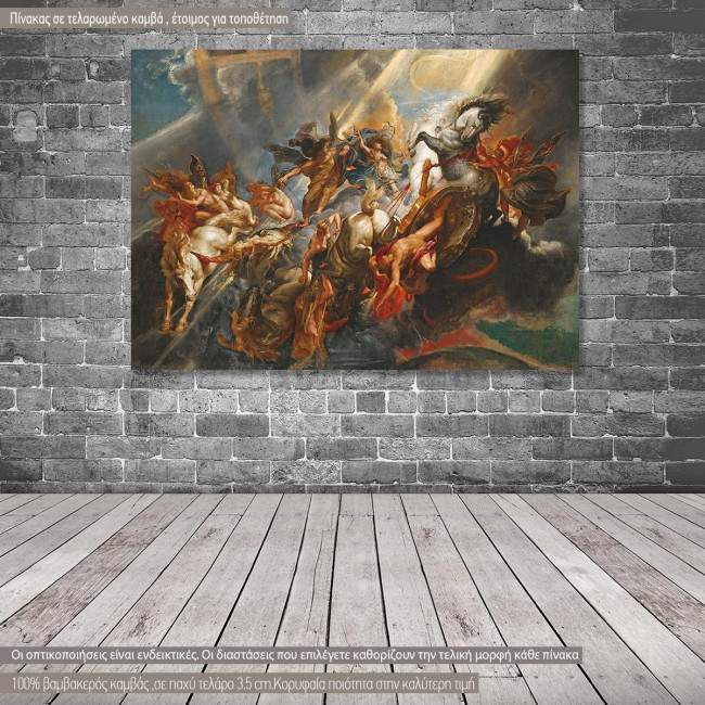 Canvas print The fall of Phaeton, Rubens P. P.