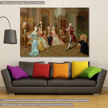 Canvas print The recital, Luzzi C.