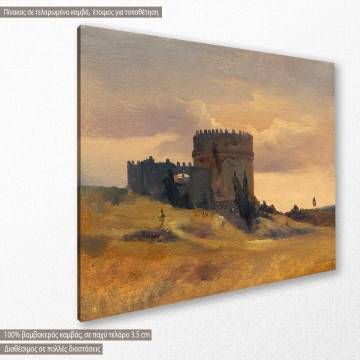 Canvas print The tomb of Cecaelia Metella, Fleury L. F. A. 2