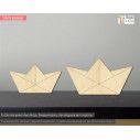 Wooden Paper boat  decorative figure