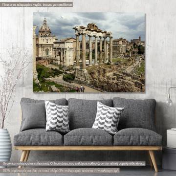 Πίνακας σε καμβά Ρώμη, Forum, Rome