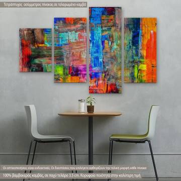 Canvas print Abstract patterns VI, four panels