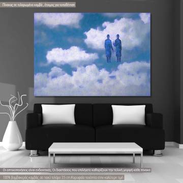Canvas print Infinite recognition reart (original R. Magritte)
