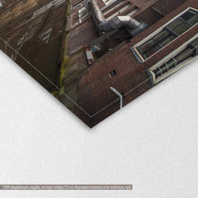 Canvas print   Traditional old buildings in Amsterdam, detail