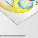Canvas print Non objective color pencil, Kandinsky W., detail