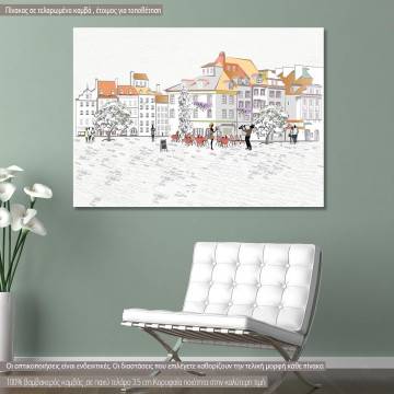 Canvas print Street views in the old city II