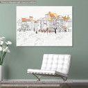 Canvas print Street views in the old city II