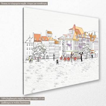 Canvas print Street views in the old city II 2