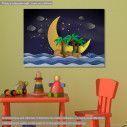Kids canvas print Island in the midnight