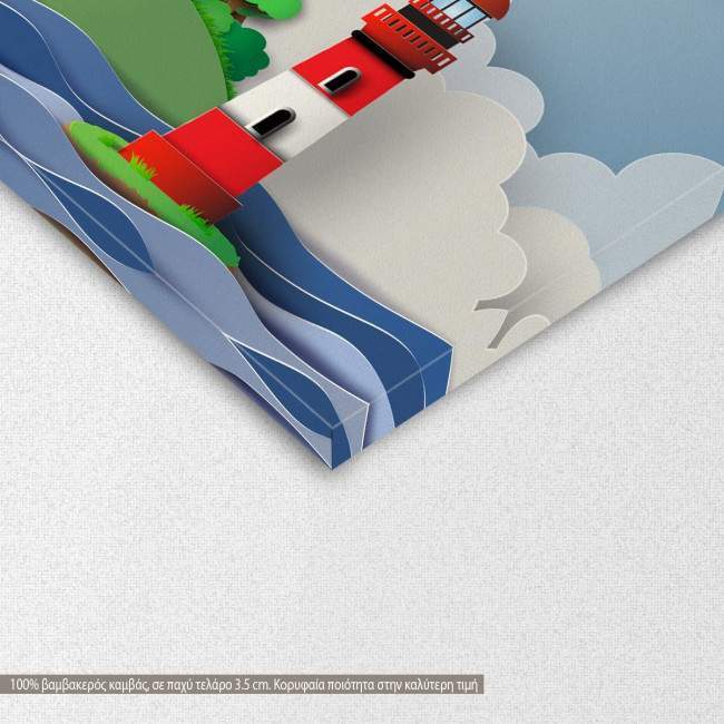 Kids canvas print Light house