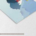Kids canvas print Origami birds and moutains