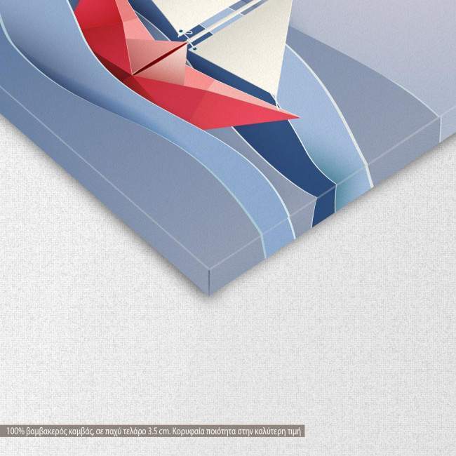 Kids canvas print Paper boats