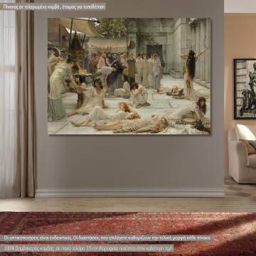 Canvas print The women of Amphissa, Alma-Tadema L.
