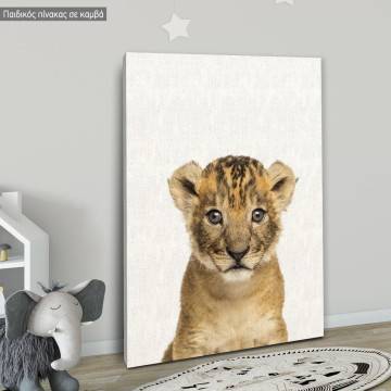 Kids canvas print Lion cub 2