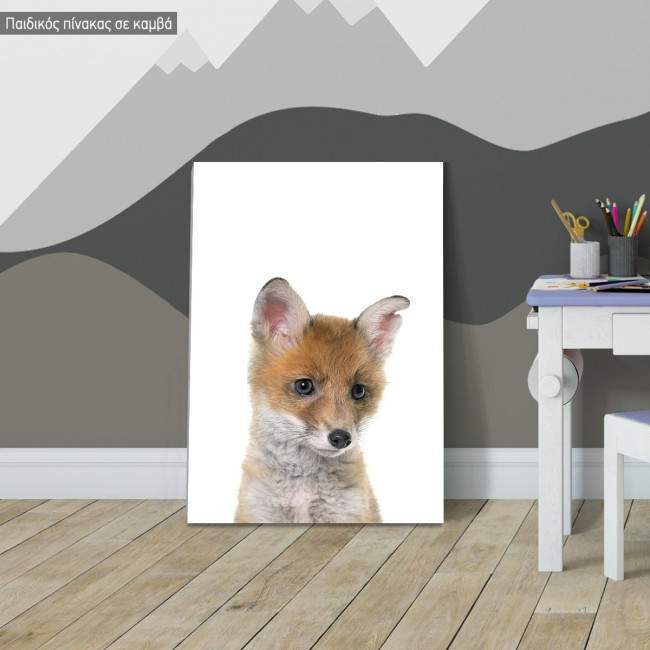 Kids canvas print Fox