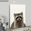 Kids canvas print Raccoon