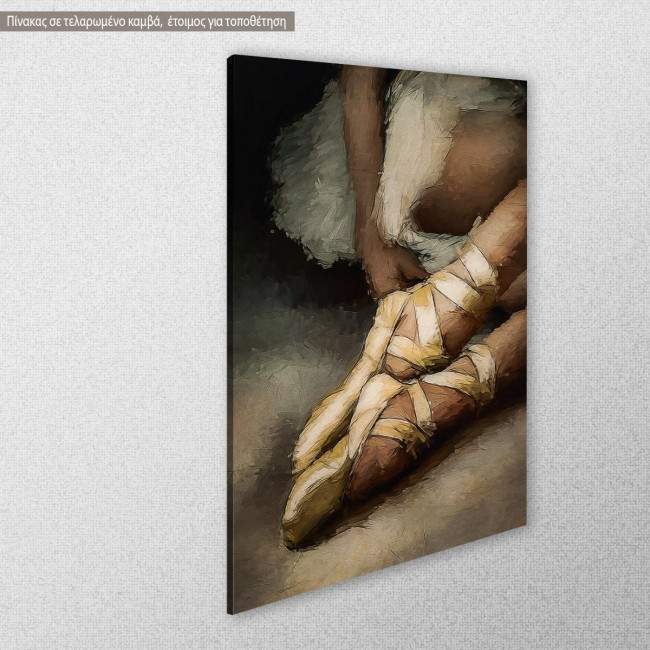 Canvas print The ballet dancer, side