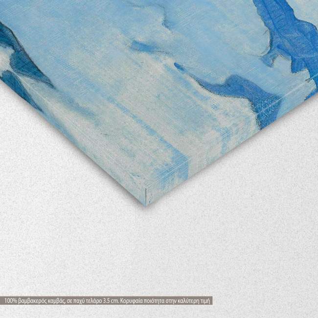 Kanchenjunga I by N. Roerich, αντίγραφο - αναπαραγωγή πίνακα σε καμβά, λεπτομέρεια
