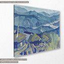 Canvas print Village, Roerich N., side