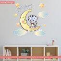 Kids wall stickers At moon tiger