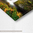 Canvas print Multnomah falls in autumn colors, detail