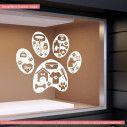 Wall sticker pet shop Dog paw